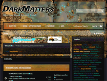 Tablet Screenshot of darkmatters.org